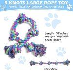 Aitmexcn Indestructible Rope Toy for Large Dogs
