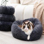 Cozy Round Cat Bed - Donut Shape (Small)