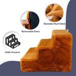NAMSAN Easy Pet Stairs with Washable Cover