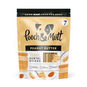 Peanut Butter Dog Dental Chews - 7 Sticks