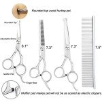 Dog Grooming Scissors Kit with Nail Clippers