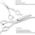 Dog Grooming Scissors Kit with Nail Clippers