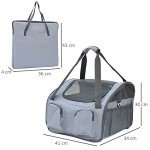 PawHut Portable Pet Carrier and Travel Bag
