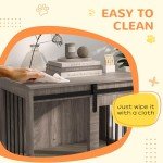 Stylish Dog Crate Furniture with Removable Cushion