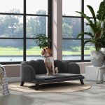 Cozy Grey Dog Sofa for Medium to Large Dogs