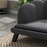Cozy Grey Dog Sofa for Medium to Large Dogs