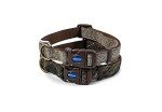 Adjustable Brown Country Check Dog Collar 30-50cm