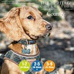 Adjustable Brown Country Check Dog Collar 30-50cm