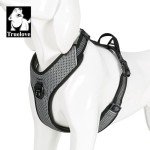Adjustable Reflective No Pull Dog Harness - Black