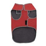 Fleece-Lined Waterproof Dog Jacket - Large Red