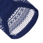 Blue Argyle Dog Sweater - Cozy Winter Jumper
