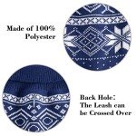 Blue Argyle Dog Sweater - Cozy Winter Jumper