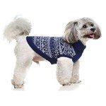 Blue Argyle Dog Sweater - Cozy Winter Jumper