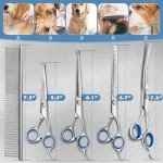 Gimars 6-in-1 Dog Grooming Scissors Set