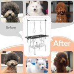 Yaheetech Adjustable Dog Grooming Table with Storage