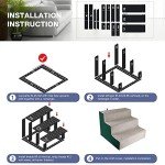 PETLESO 3-Step Pet Stairs for Dogs and Cats