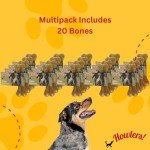 Howlers 20 Pack of Natural Dog Bone Chews