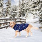 BINGPET Cozy Snowflake Dog Sweater Coat