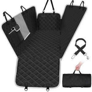 Pecute Dog Car Seat Cover with Viewing Window