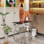 Adjustable Foldable Dog Grooming Table with Sling