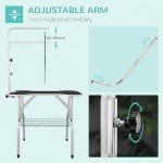 Adjustable Foldable Dog Grooming Table with Sling