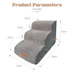 Bounabay 3-Step Pet Stairs for Dogs and Cats