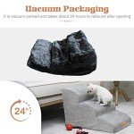 Bounabay 3-Step Pet Stairs for Dogs and Cats