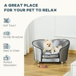 Mini Dog Sofa Bed with Washable Cushion and Pocket