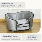 Mini Dog Sofa Bed with Washable Cushion and Pocket