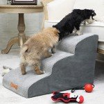 Bounabay 3-Step Pet Stairs for Dogs and Cats