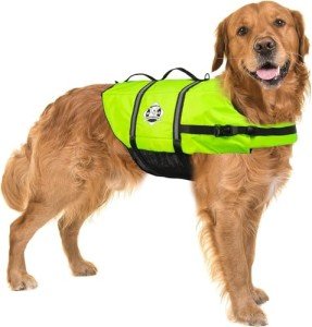 Paws Abroad Dog Life Jacket - Neon Yellow Large
