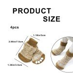 4 Pack Non-Slip Dog Socks for Paw Protection