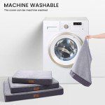 Large Washable Orthopedic Dog Bed with Waterproof Cover