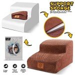 Masthome 2-Step Dog Stairs for Easy Access
