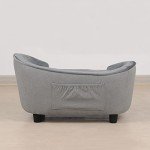 Stylish Small Dog Sofa Bed with Washable Cushion
