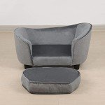 Stylish Small Dog Sofa Bed with Washable Cushion