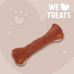 Rosewood Chewy Duck Bone Dog Treat - Large