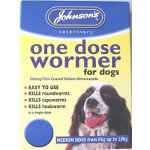 Johnsons One Dose Wormer Tablets for Medium Dogs