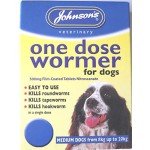 Johnsons One Dose Wormer Tablets for Medium Dogs