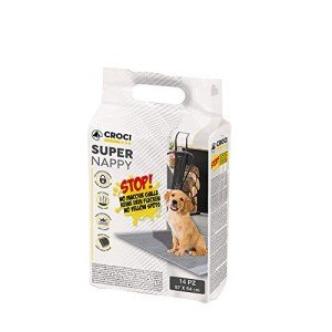 Croci Super Nappy Carbon Underlay, 14 Pack
