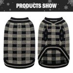 Classic Plaid Dog Sweater for Cold Weather