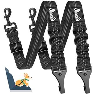 SlowTon Adjustable Dog Seat Belt with Anti-Shock Buffer
