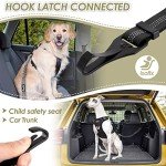 SlowTon Adjustable Dog Seat Belt with Anti-Shock Buffer