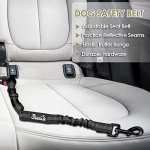 SlowTon Adjustable Dog Seat Belt with Anti-Shock Buffer
