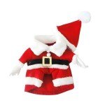 Delifur Santa Dog Costume with Cap - Red