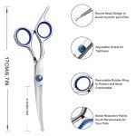 Jiasoval 6" Curved Dog Grooming Scissors Set