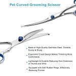 Jiasoval 6" Curved Dog Grooming Scissors Set