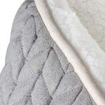 Charlie Range Small Washable Dog Bed - Grey & Cream