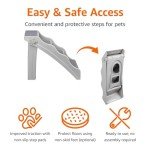 Foldable Dog Steps for Sofa and Bed - Grey