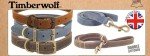 Durable Timberwolf Leather Dog Lead - 1m